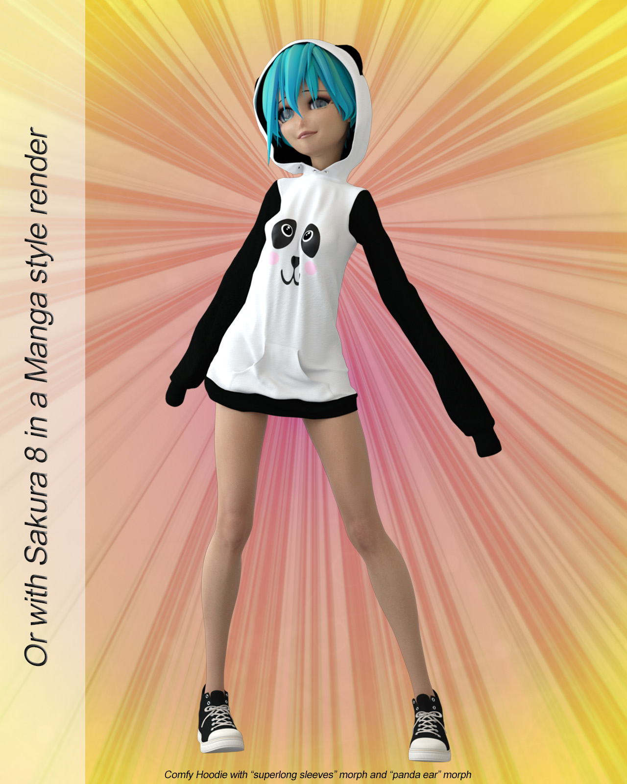 dforce Comfy Hoodie for Genesis 8 Females by N/A