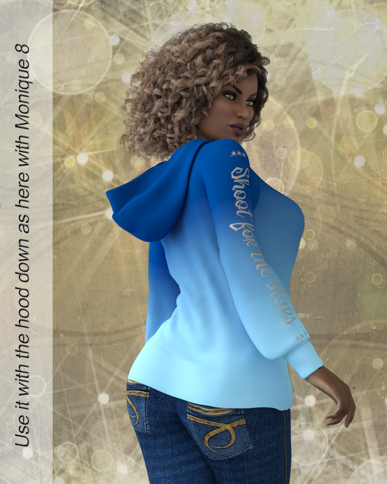 dforce Comfy Hoodie for Genesis 8 Females by N/A