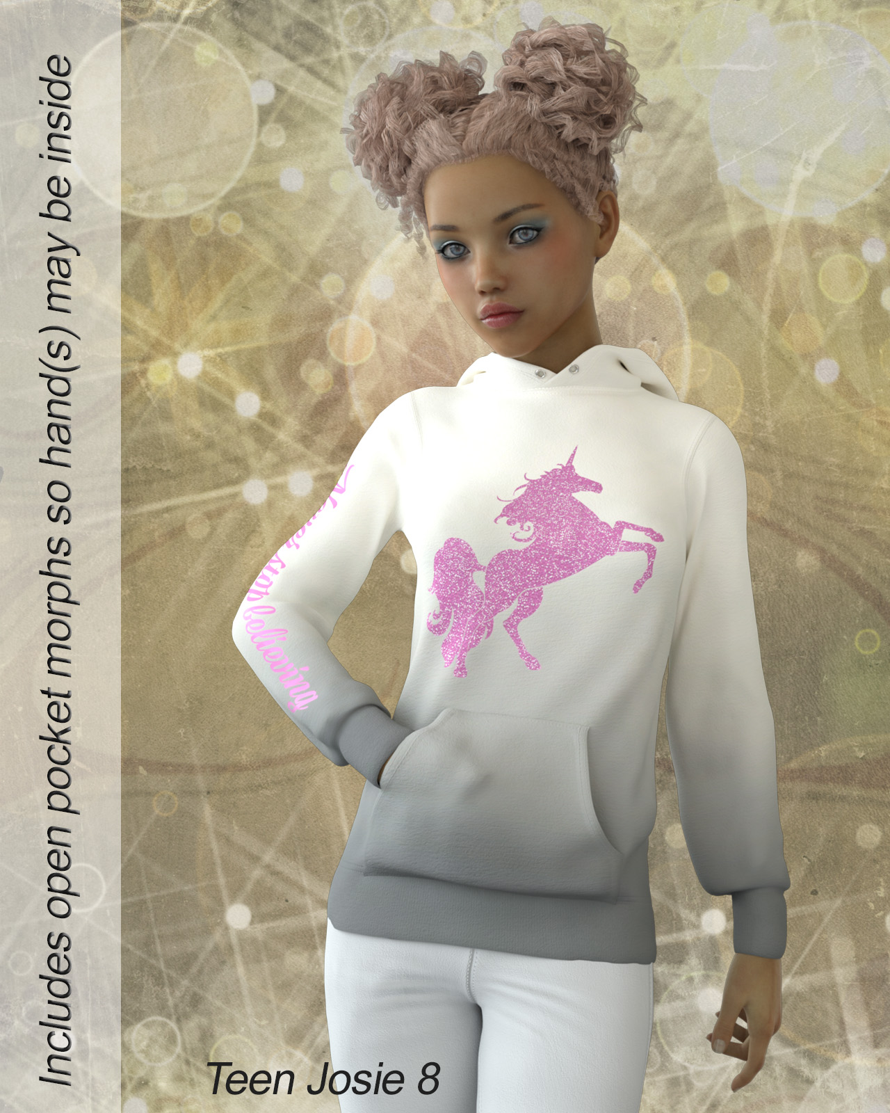 dforce Comfy Hoodie for Genesis 8 Females by N/A