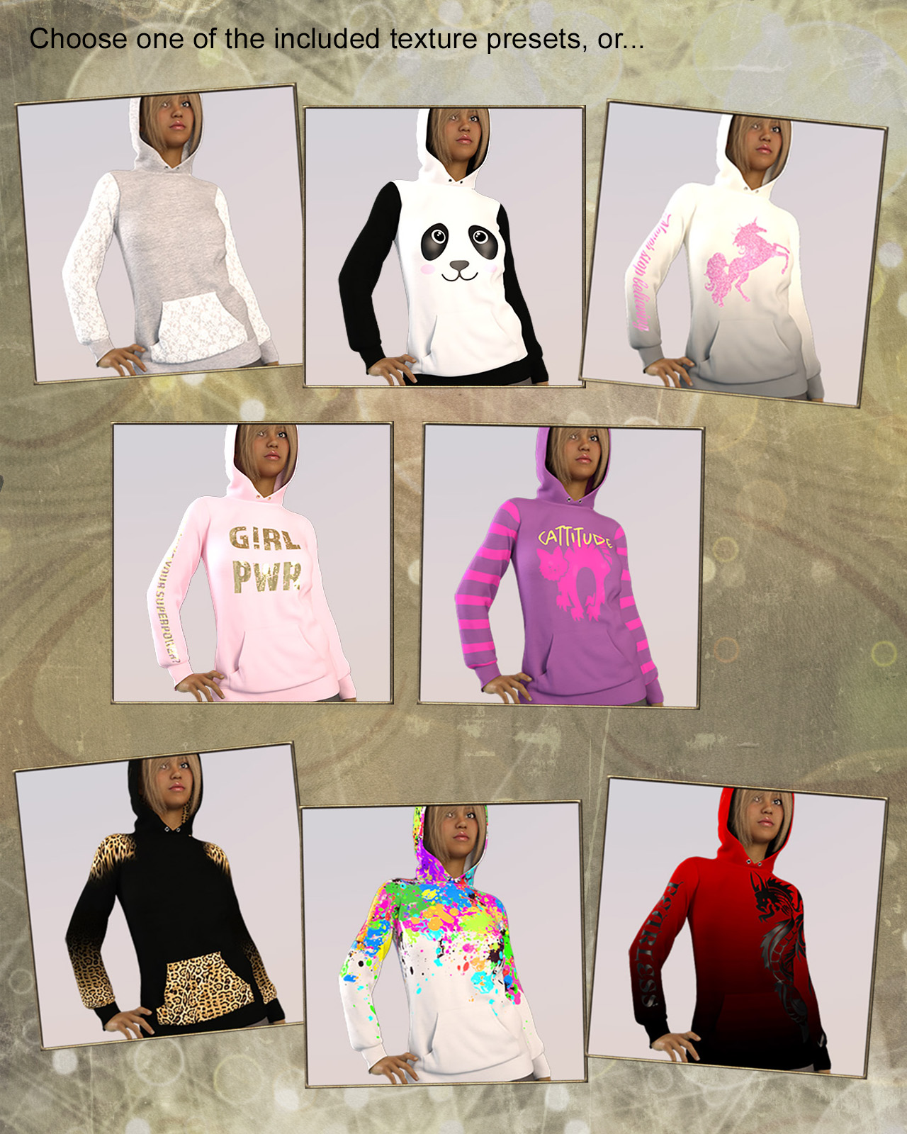 dforce Comfy Hoodie for Genesis 8 Females by N/A