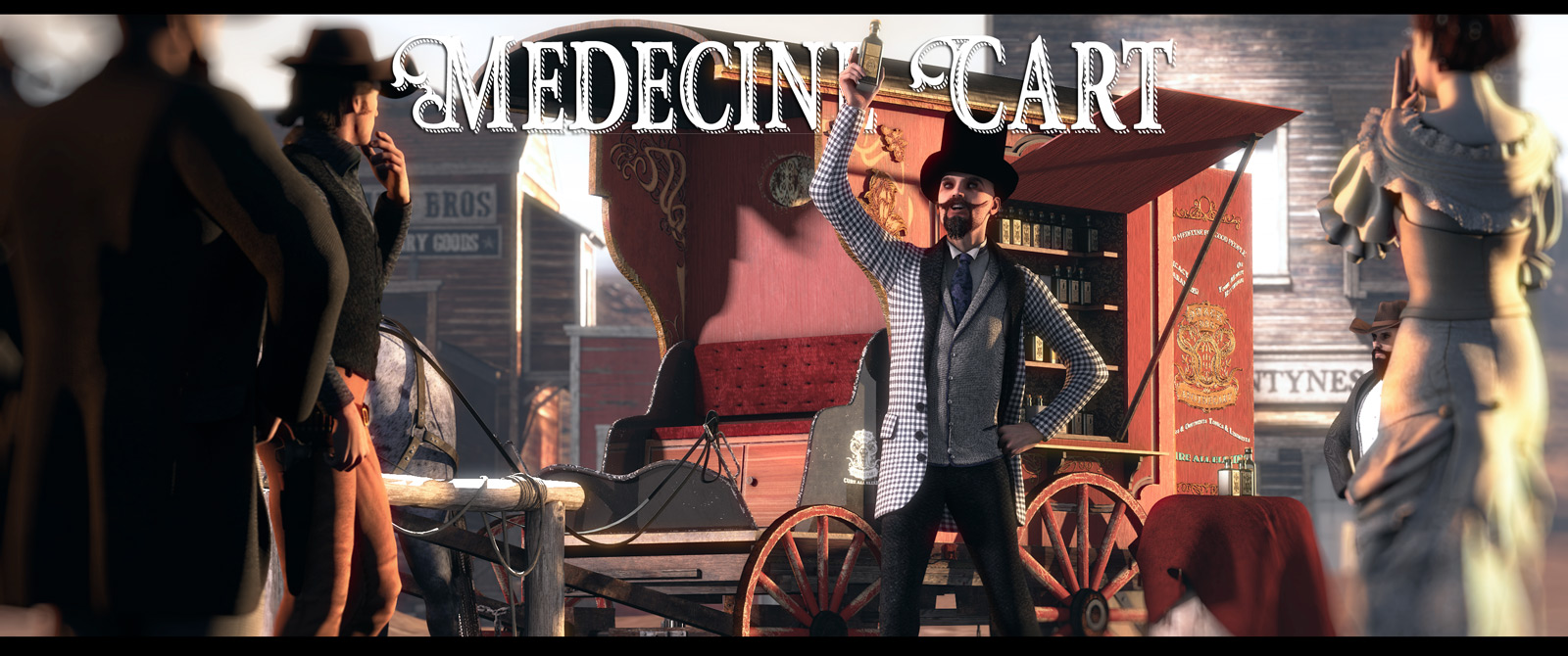 Western Peddling Cart for DS by N/A
