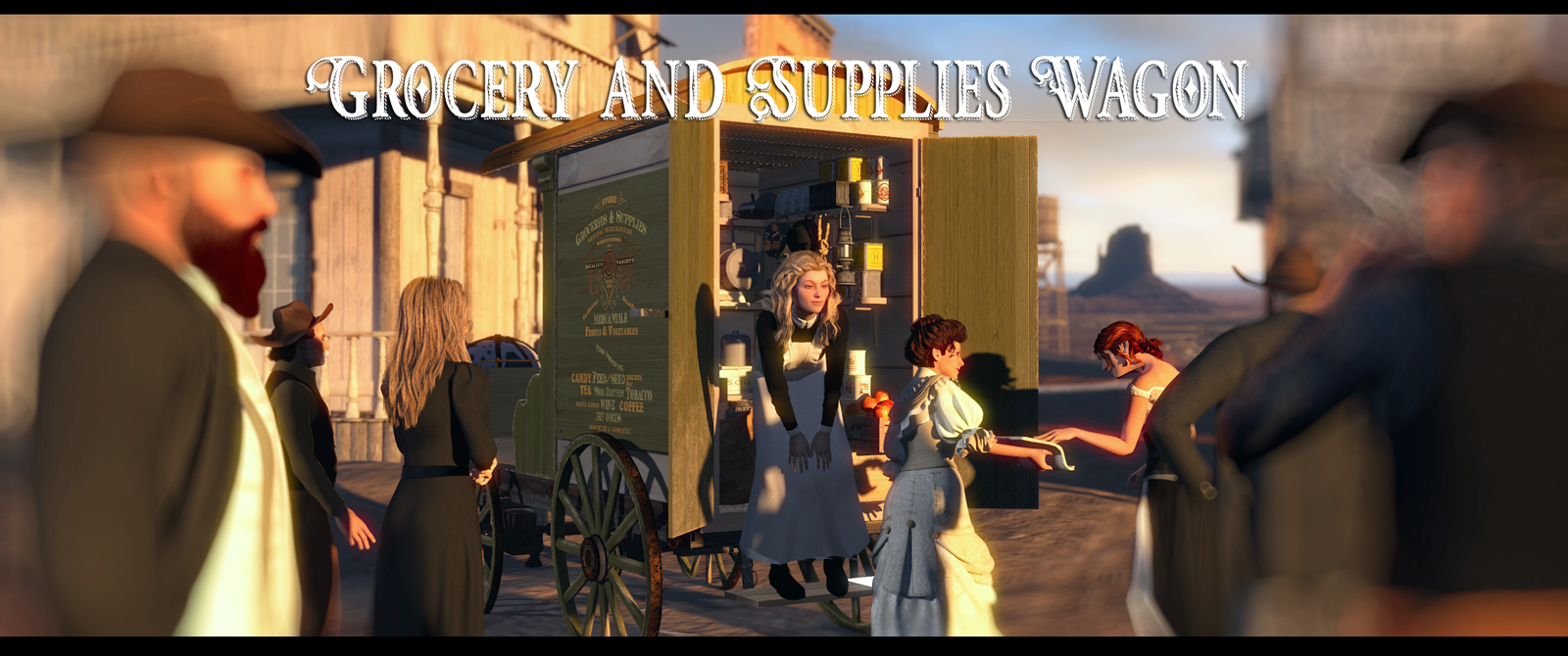 Western Peddling Cart for DS by N/A