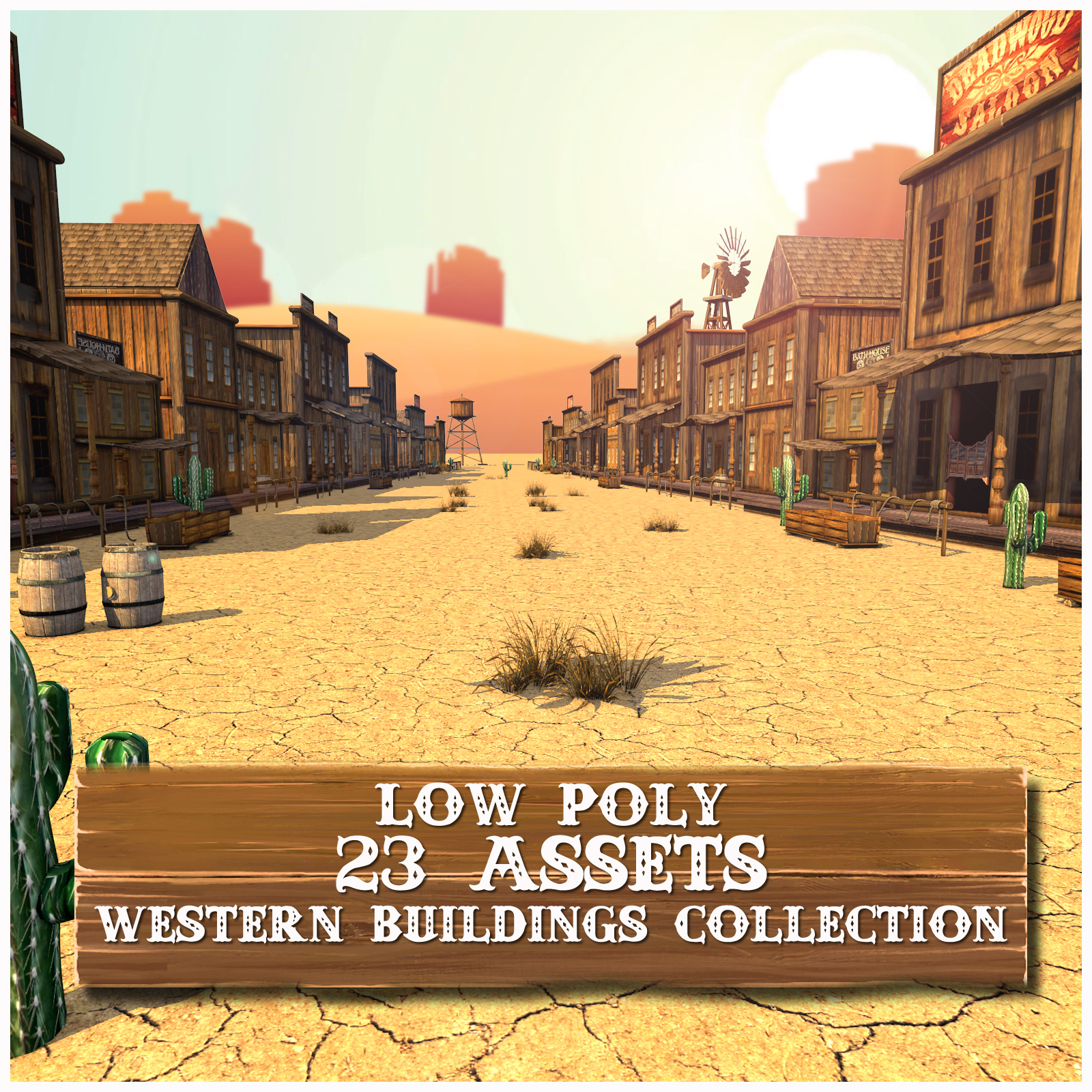 Old Wild West Building - Extended License by N/A
