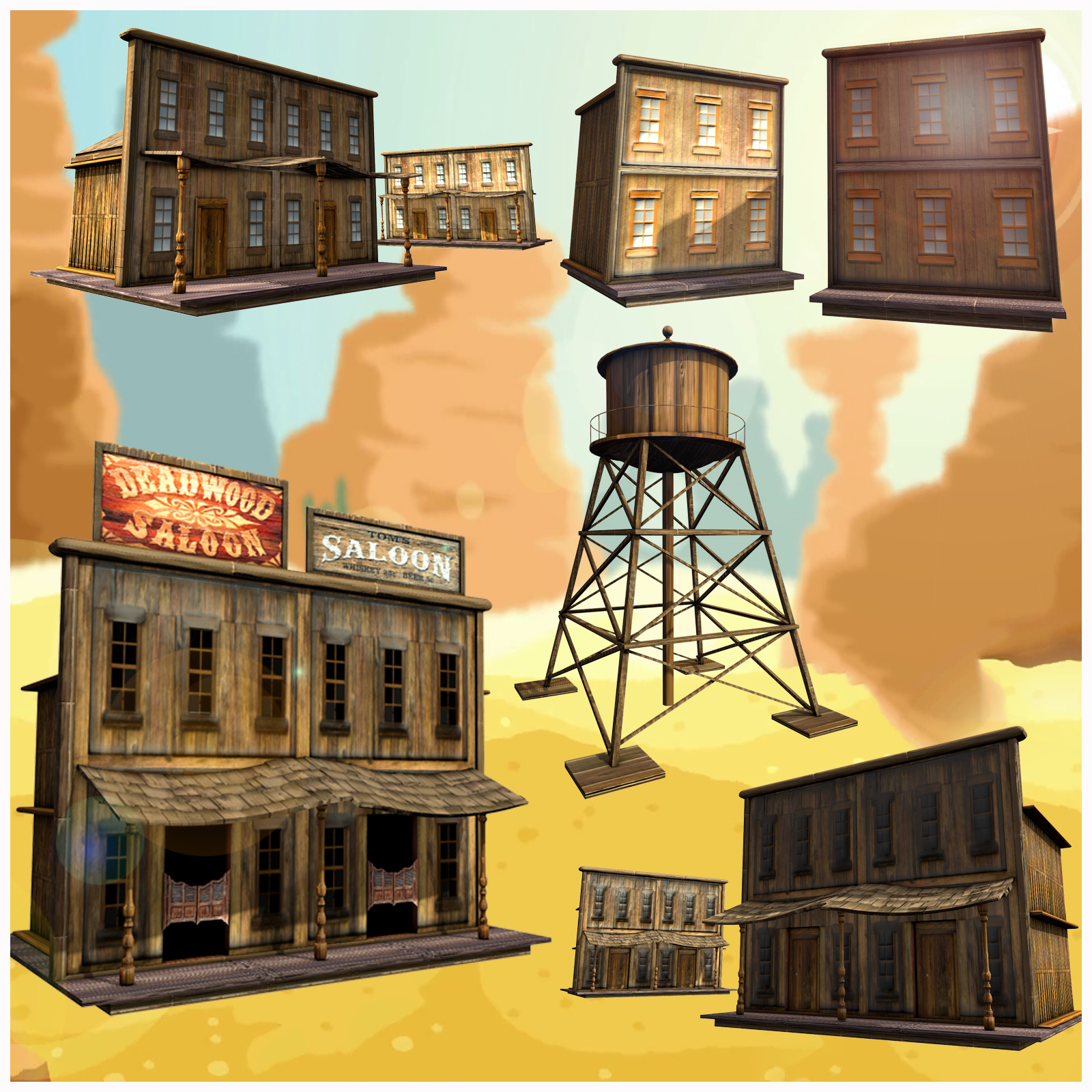 Old Wild West Building - Extended License by N/A