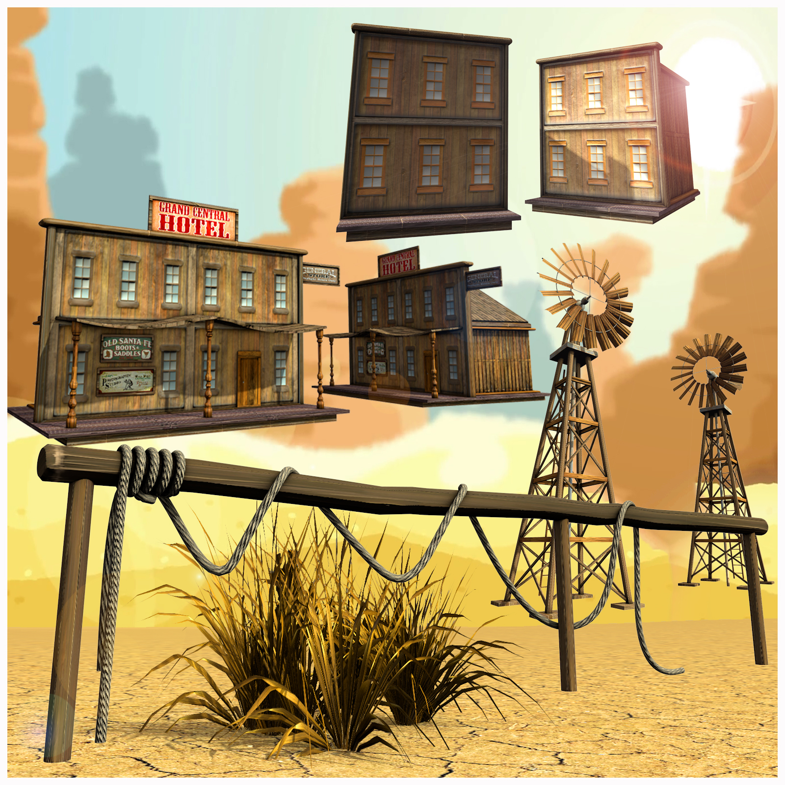 Old Wild West Building - Extended License by N/A