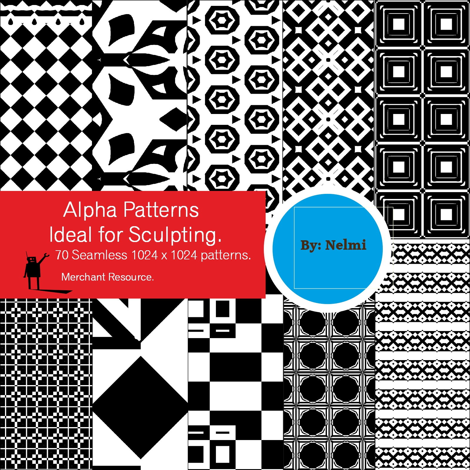 70 Seamless Alpha Patterns - Merchant Resource by N/A