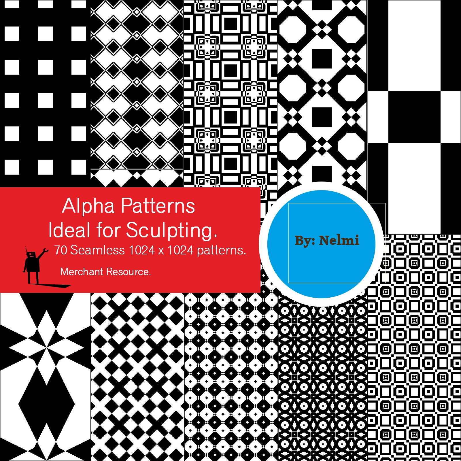 70 Seamless Alpha Patterns - Merchant Resource by N/A