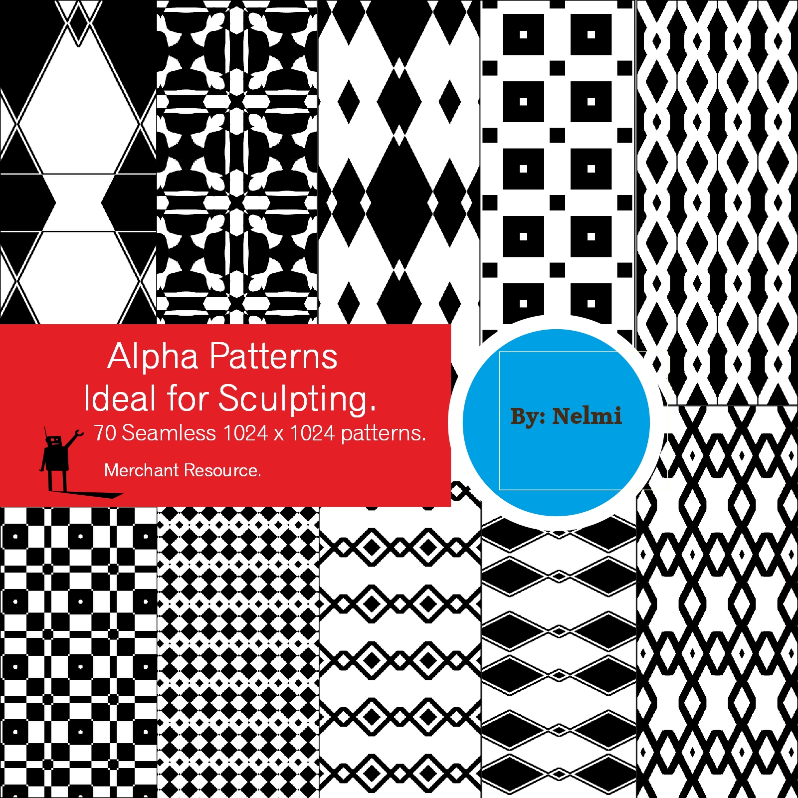 70 Seamless Alpha Patterns - Merchant Resource by N/A