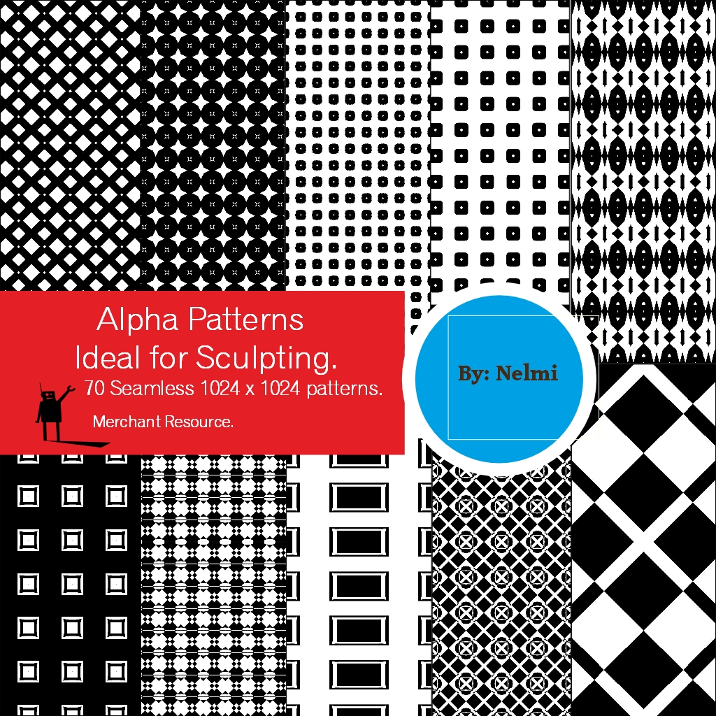 70 Seamless Alpha Patterns - Merchant Resource by N/A