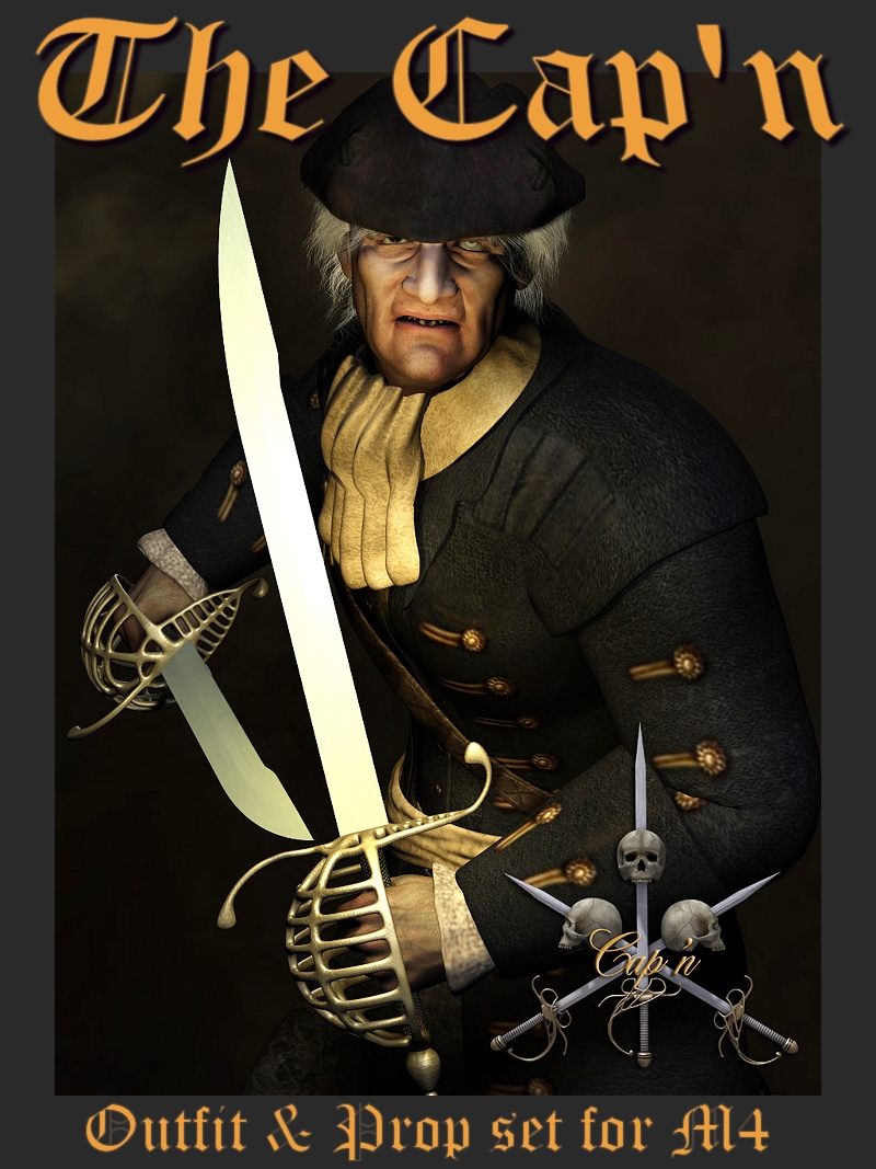 The Cap'n Outfit & Props for M4 by N/A