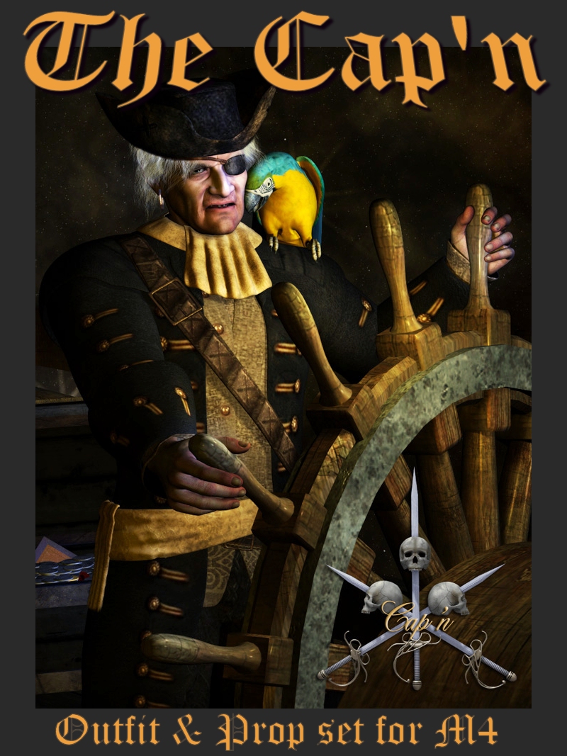 The Cap'n Outfit & Props for M4 by N/A