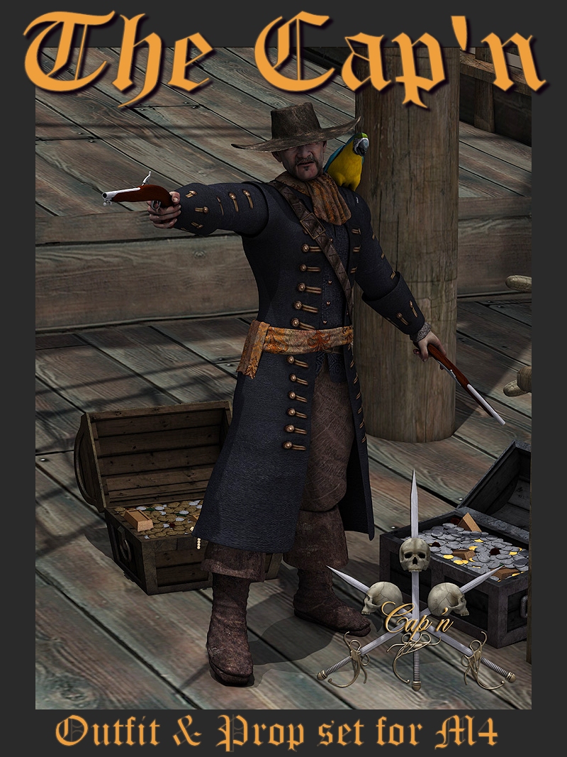 The Cap'n Outfit & Props for M4 by N/A