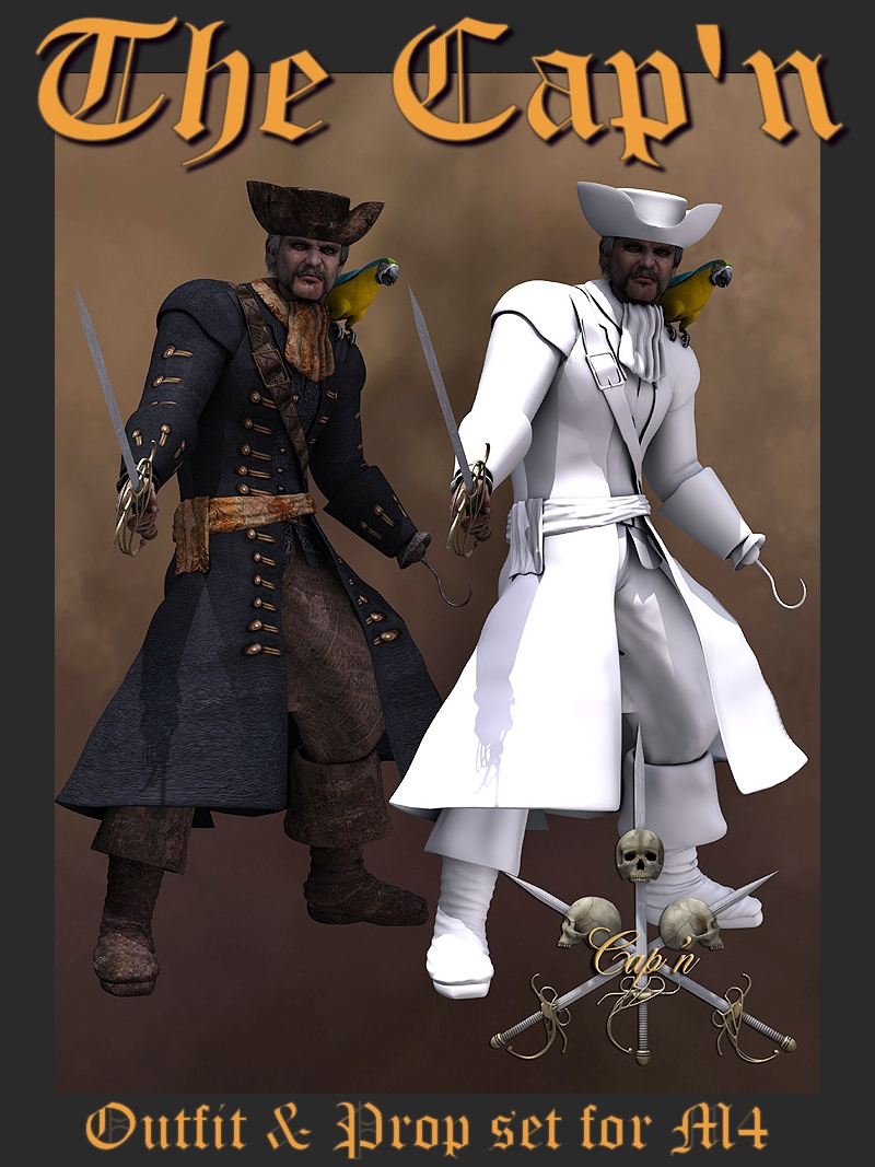 The Cap'n Outfit & Props for M4 by N/A