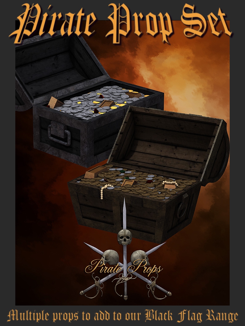 Black Flag Pirate Prop Set by N/A
