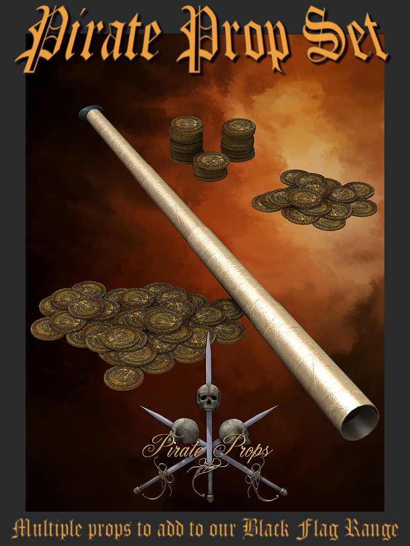 Black Flag Pirate Prop Set by N/A