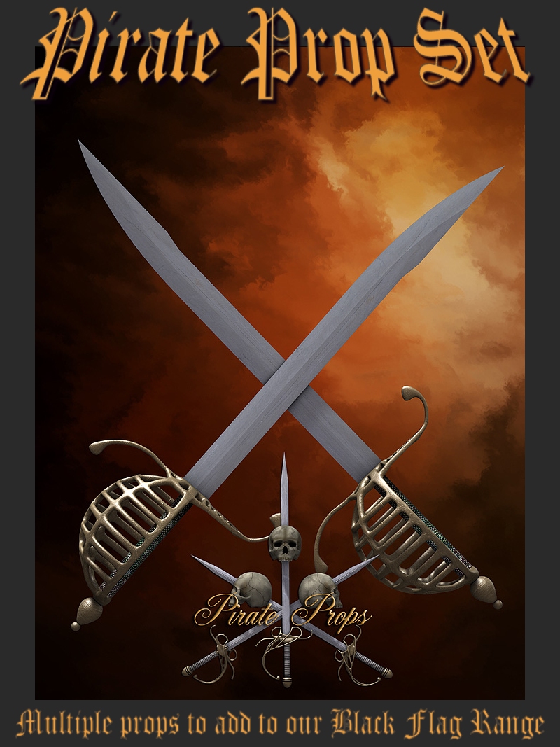 Black Flag Pirate Prop Set by N/A