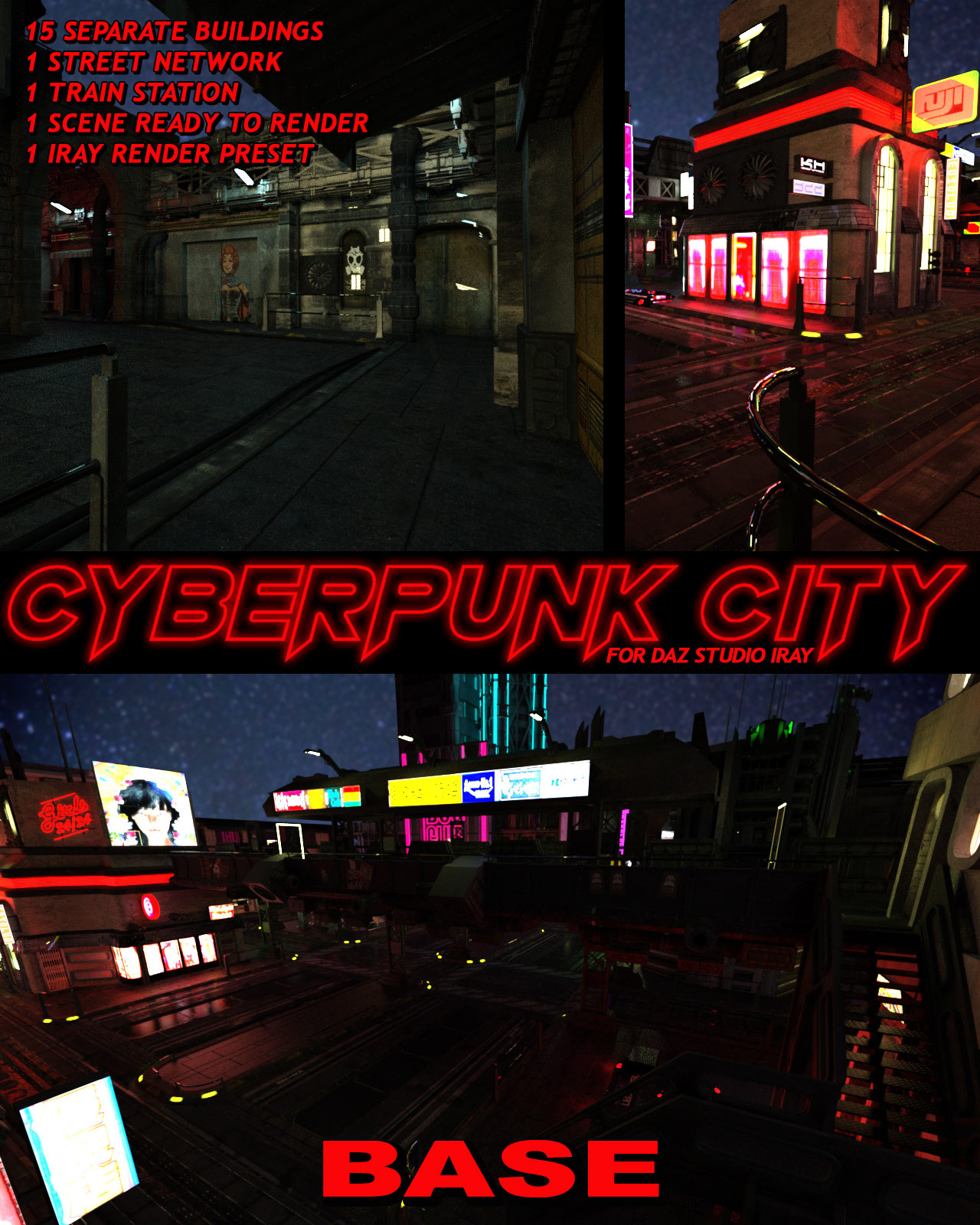 Cyberpunk City BUNDLE for DS Iray by N/A