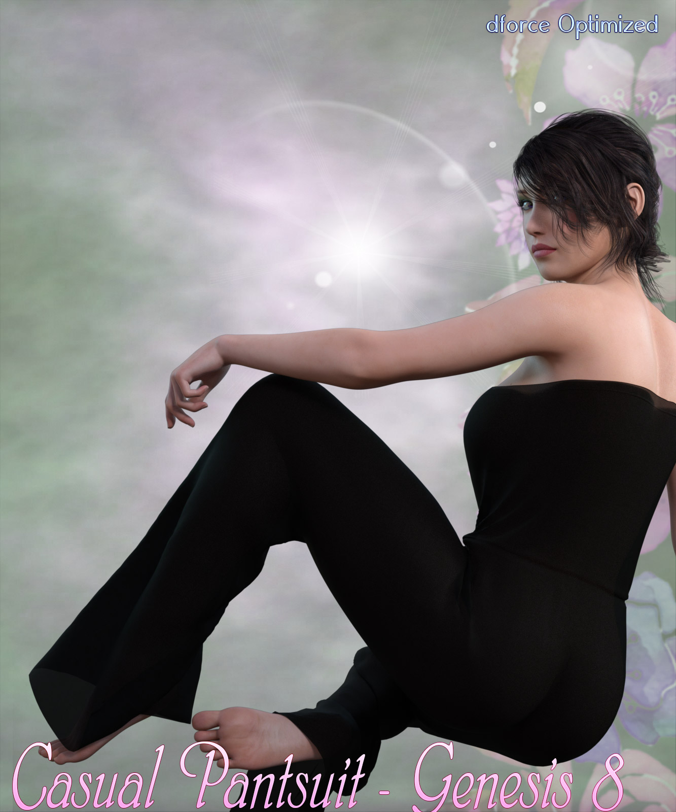 dForce Casual Pantsuit - Genesis 8 by N/A