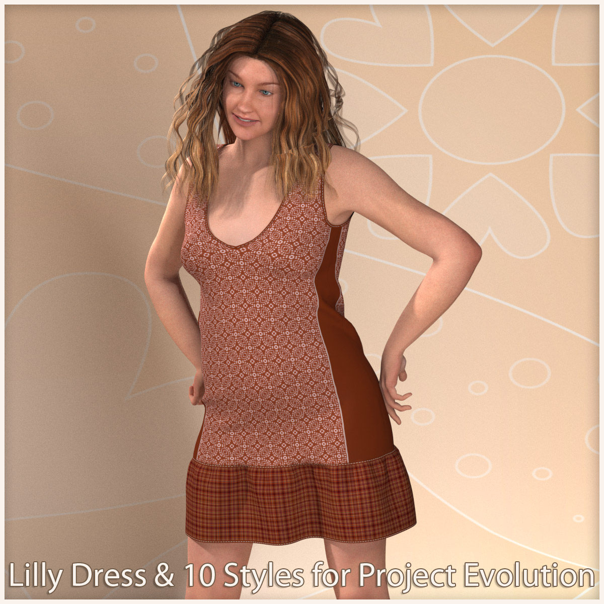 Lilly Dress for PE and Pauline - Poser by N/A
