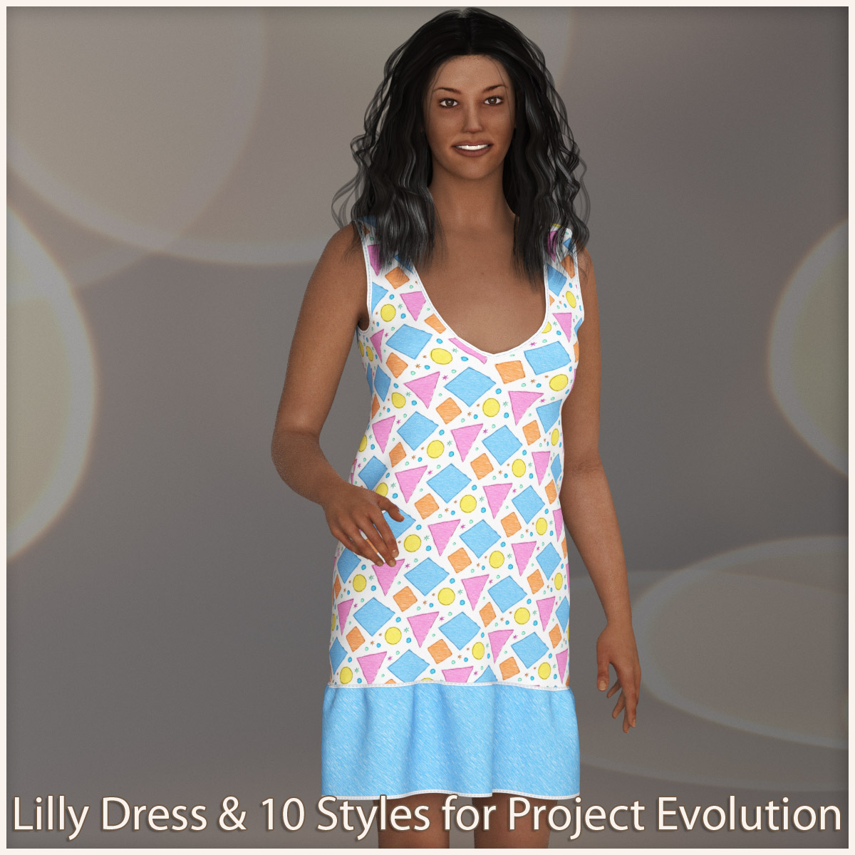 Lilly Dress for PE and Pauline - Poser by N/A