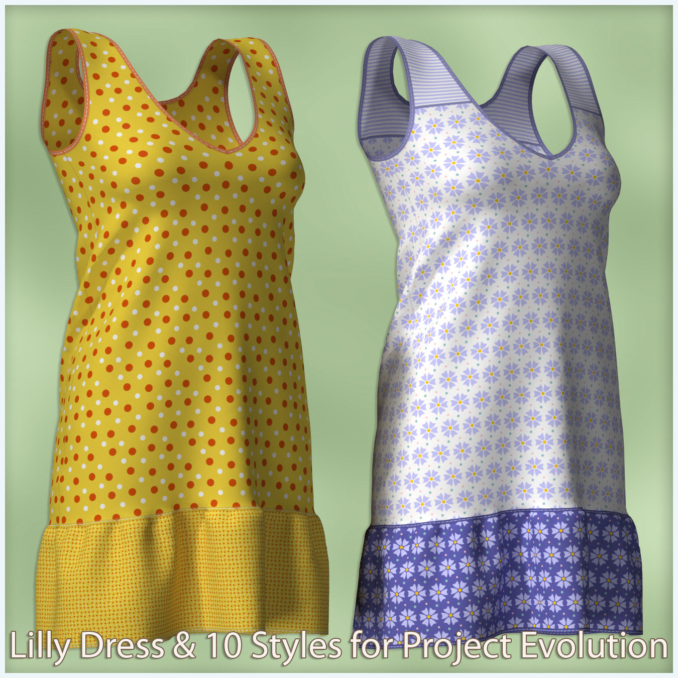 Lilly Dress for PE and Pauline - Poser by N/A