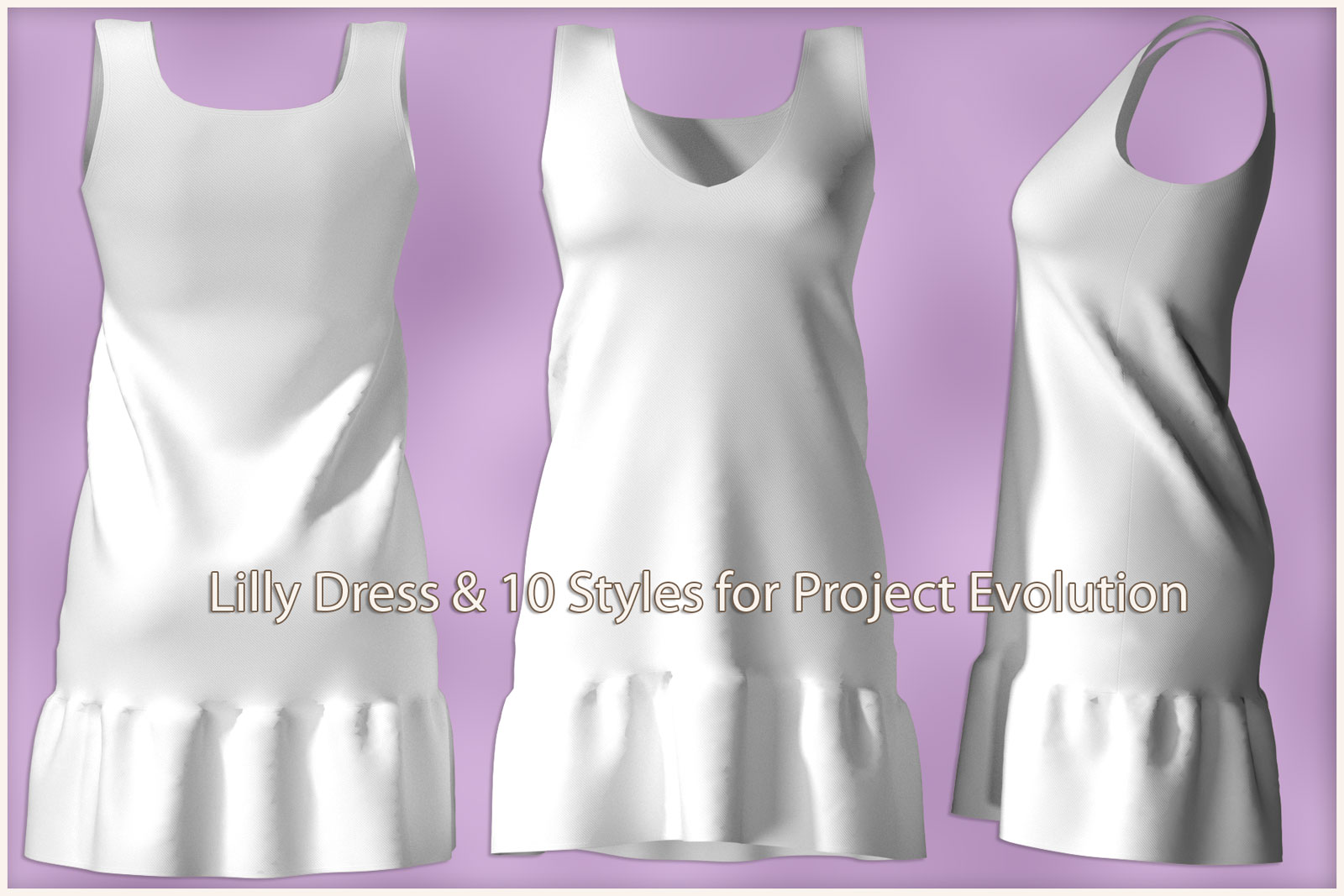 Lilly Dress for PE and Pauline - Poser by N/A