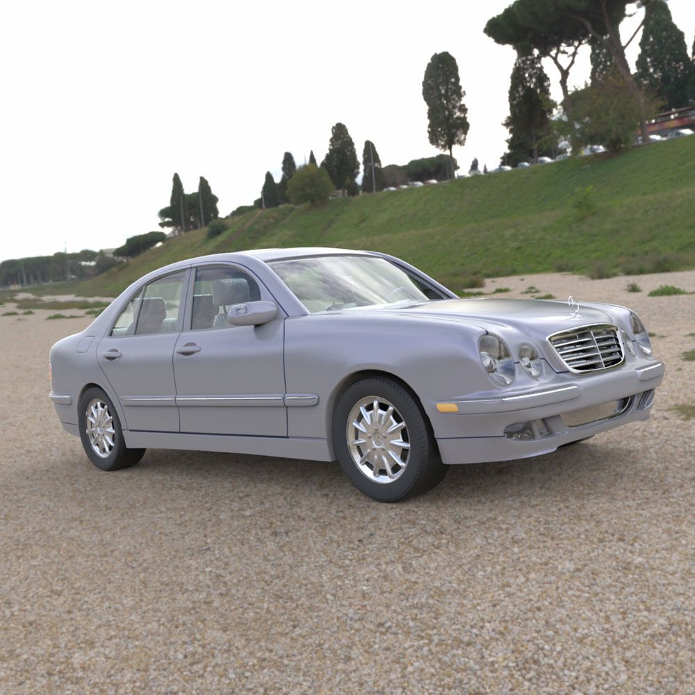 Mercedes Benz E-320 2000 3ds and obj - Extended License by N/A