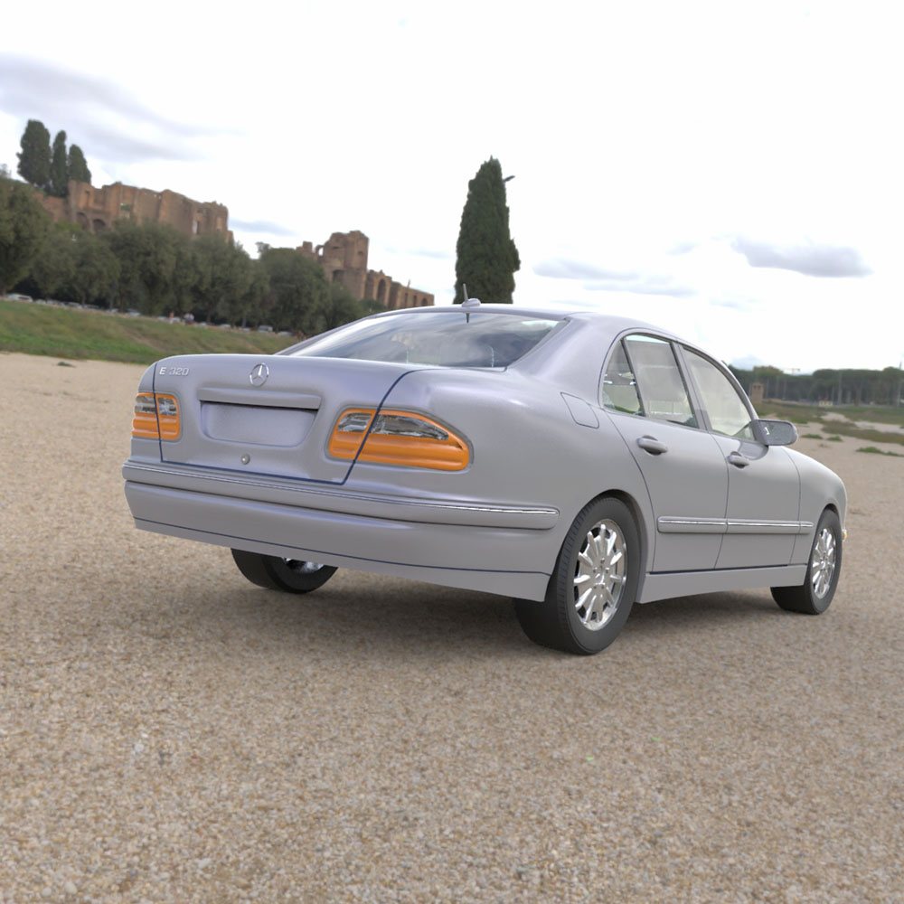Mercedes Benz E-320 2000 3ds and obj - Extended License by N/A