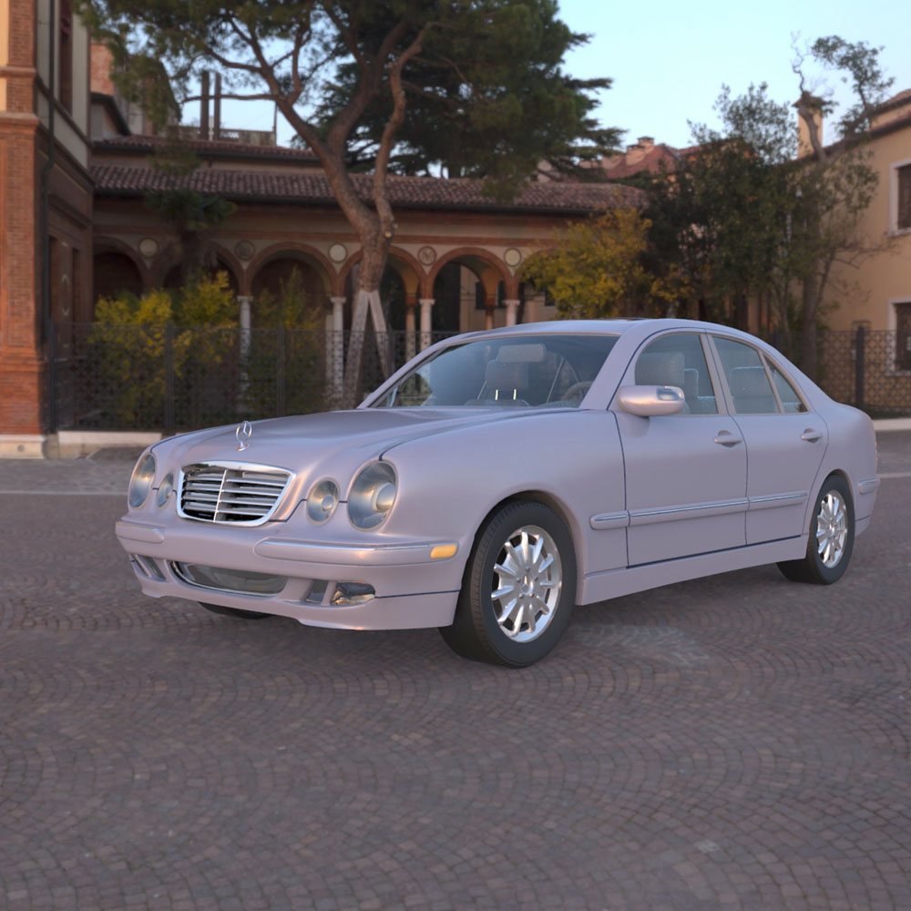 Mercedes Benz E-320 2000 3ds and obj - Extended License by N/A