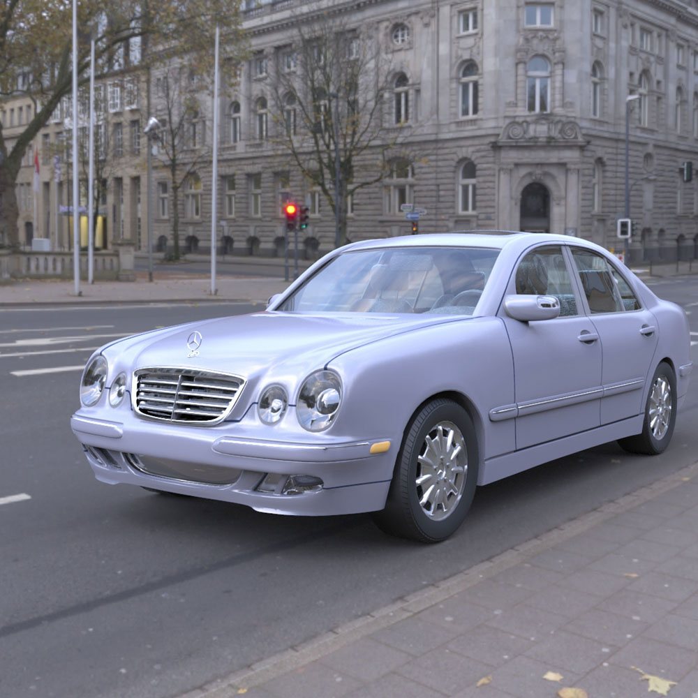 Mercedes Benz E-320 2000 3ds and obj - Extended License by N/A