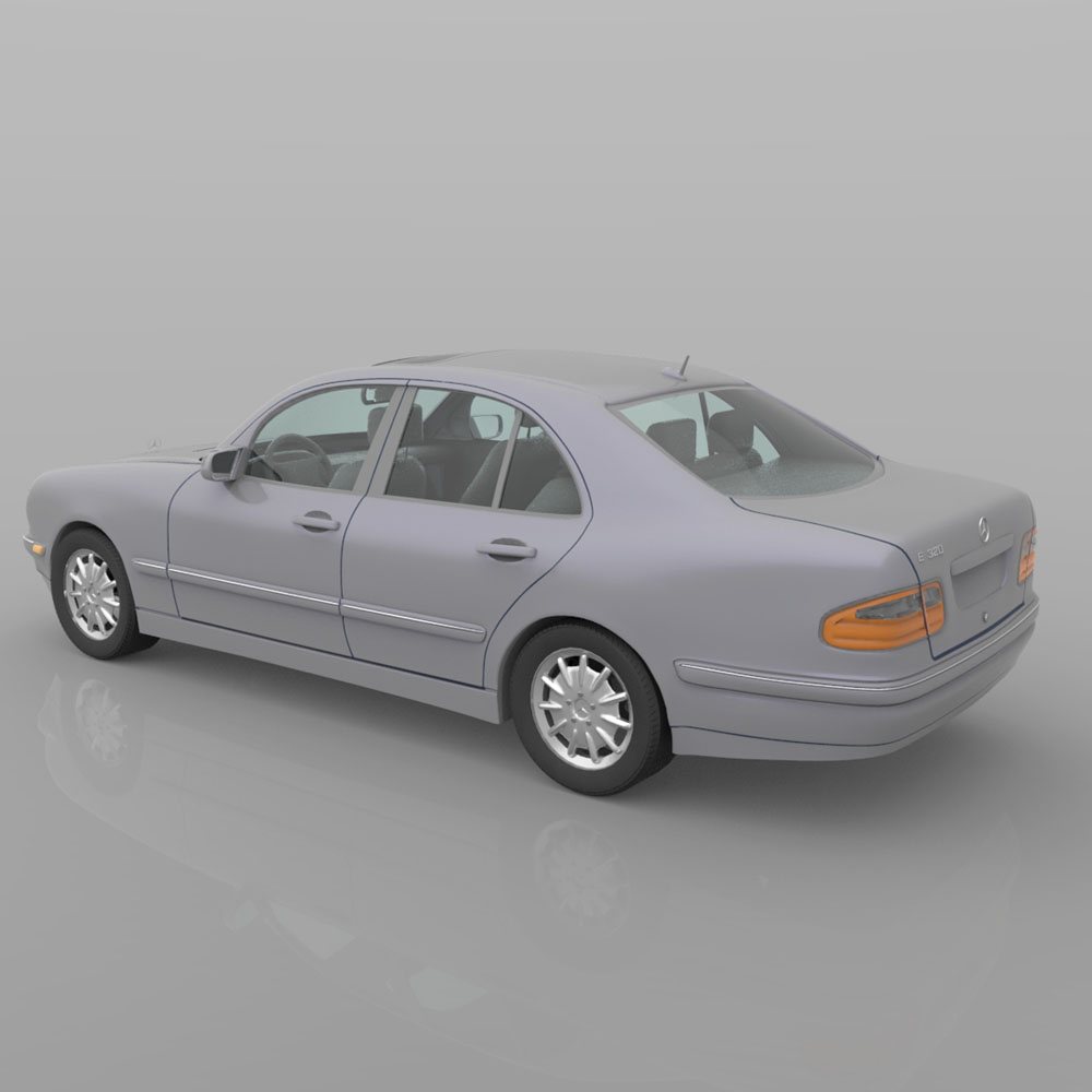 Mercedes Benz E-320 2000 3ds and obj - Extended License by N/A