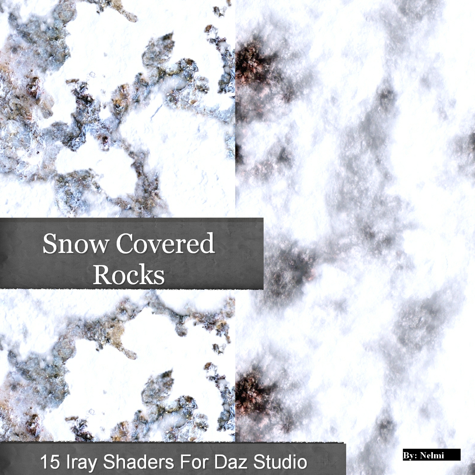 15 Snow Covered Rocks Iray Shaders - Merchant Resource by N/A