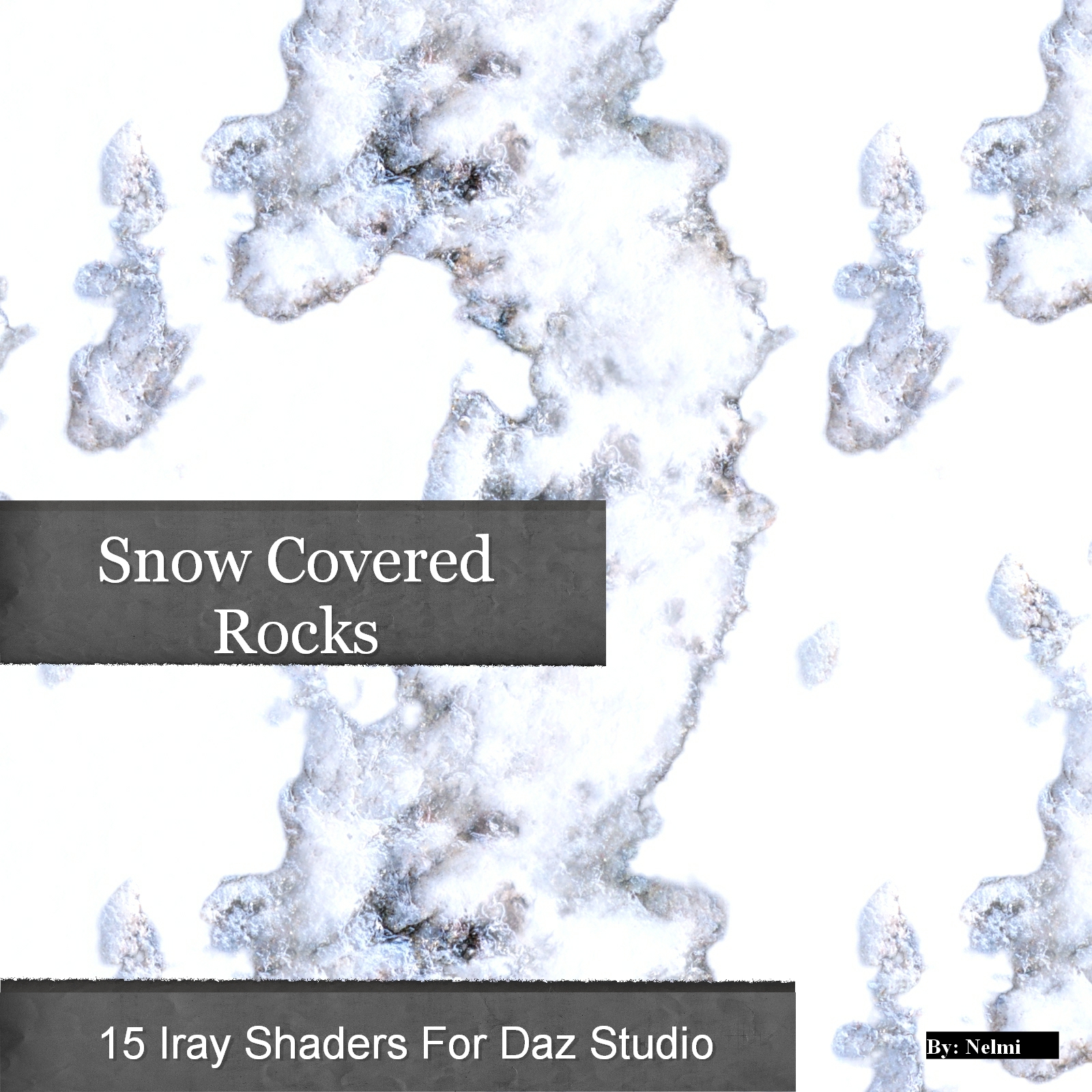 15 Snow Covered Rocks Iray Shaders - Merchant Resource by N/A