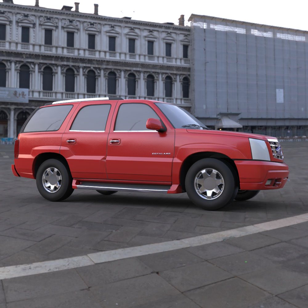 Cadillac Escalade 2002  3ds and obj - Extended License by N/A