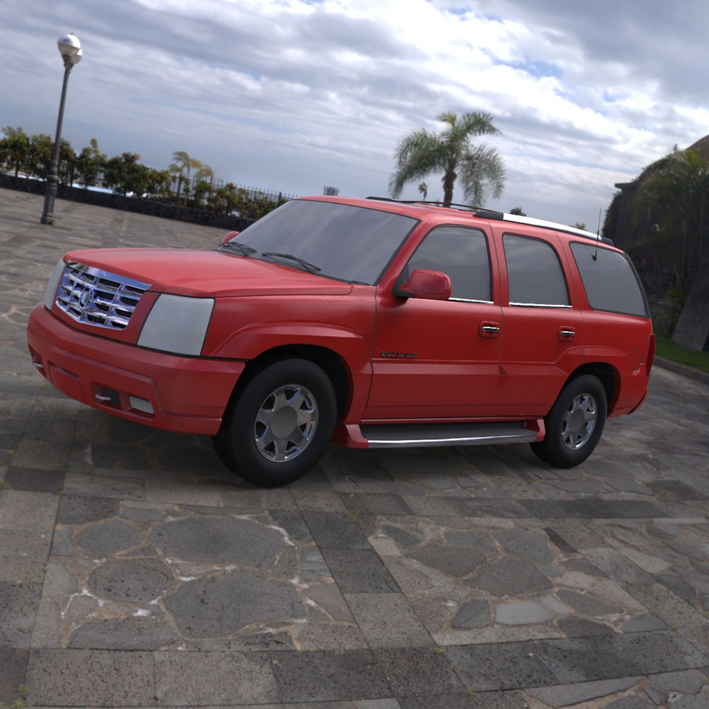 Cadillac Escalade 2002  3ds and obj - Extended License by N/A