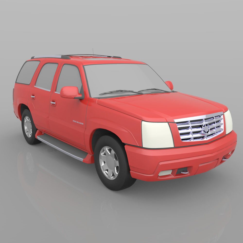 Cadillac Escalade 2002  3ds and obj - Extended License by N/A