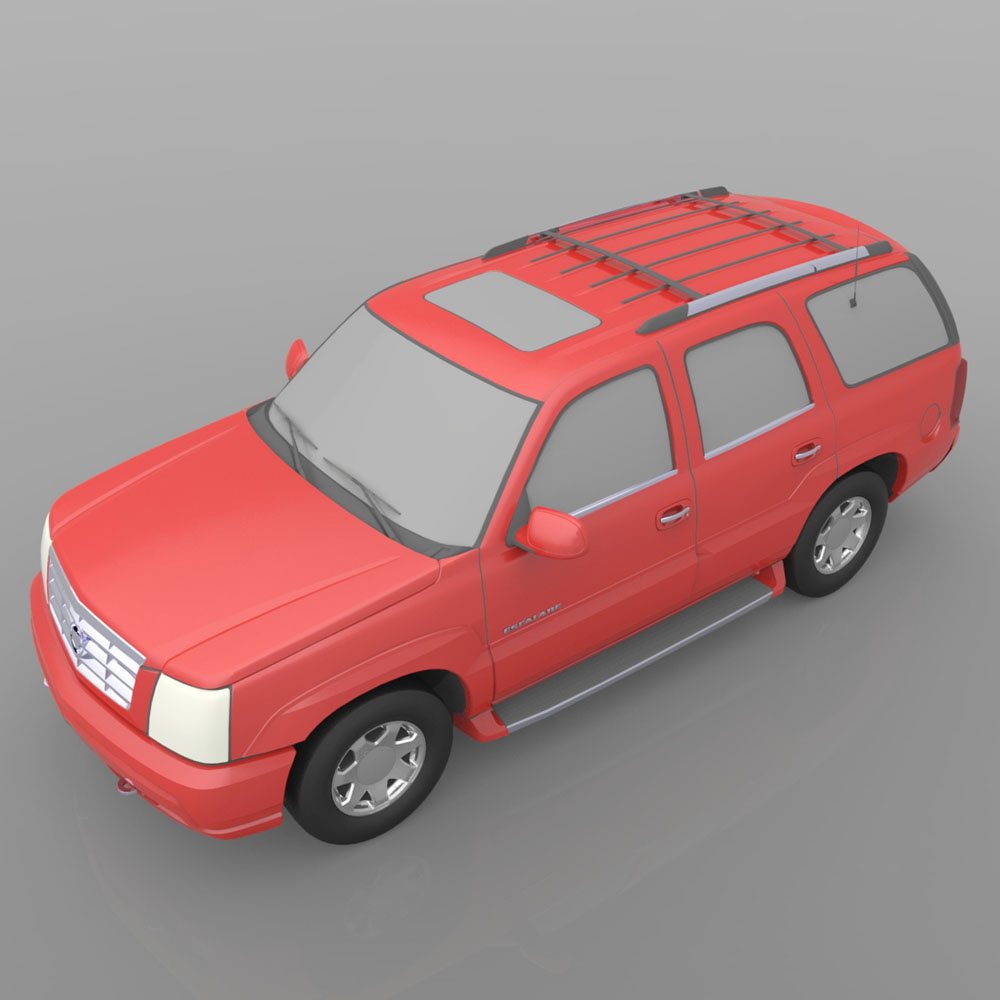 Cadillac Escalade 2002  3ds and obj - Extended License by N/A