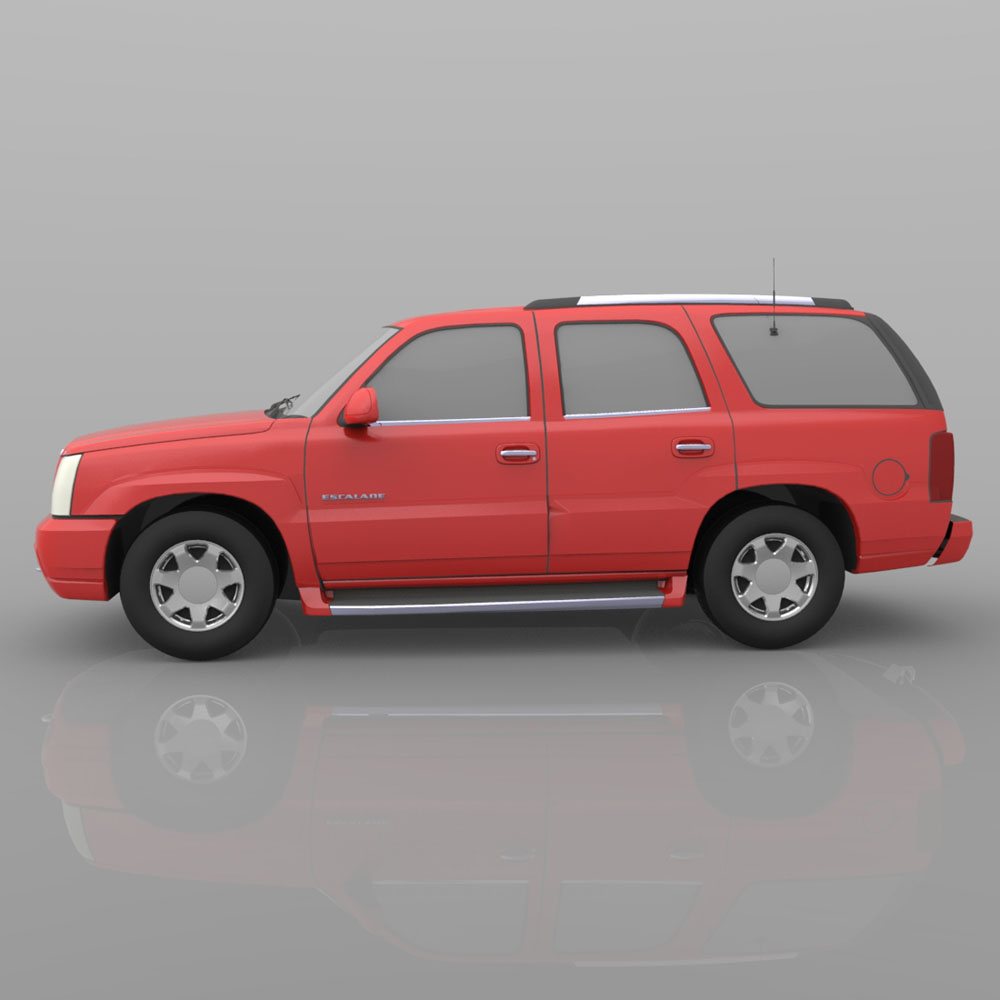Cadillac Escalade 2002  3ds and obj - Extended License by N/A