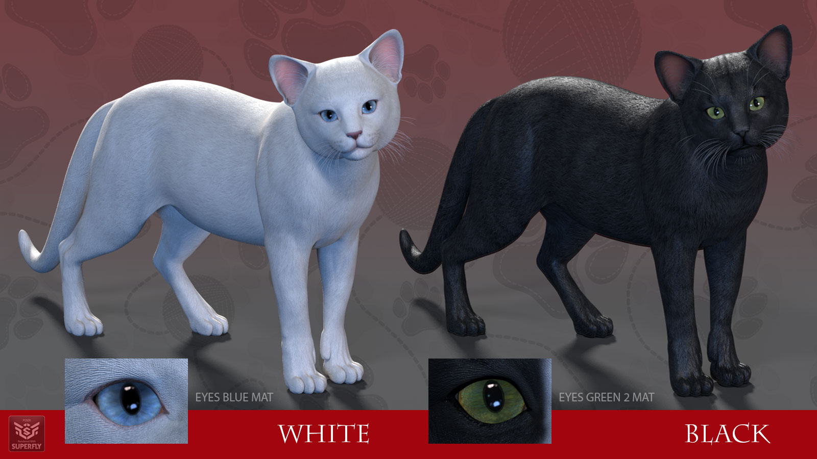CWRW Black, White and Tuxedos for the HW House Cat by N/A