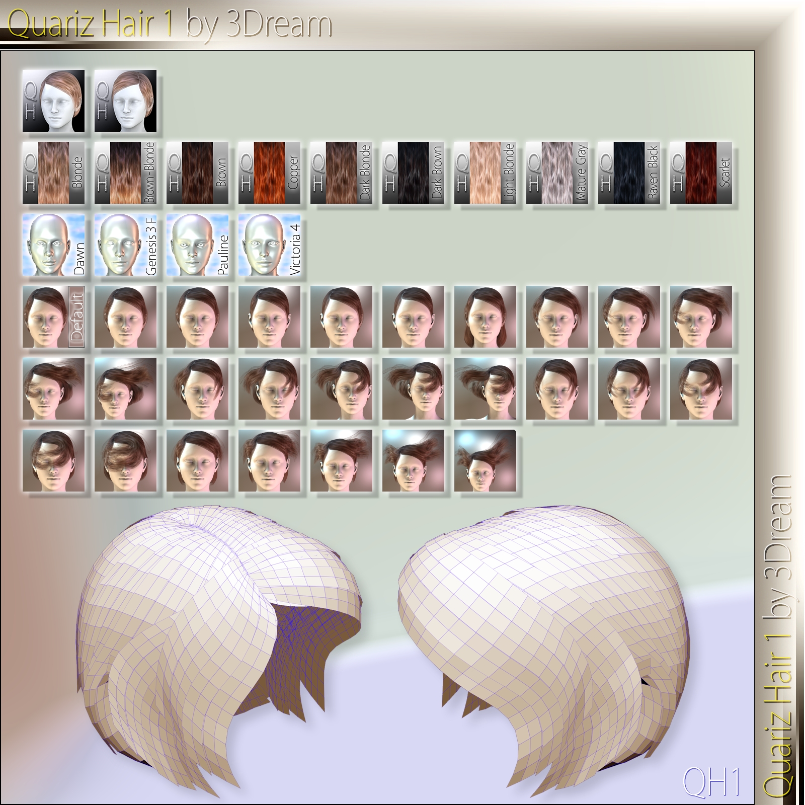Quariz Hair 1 by N/A