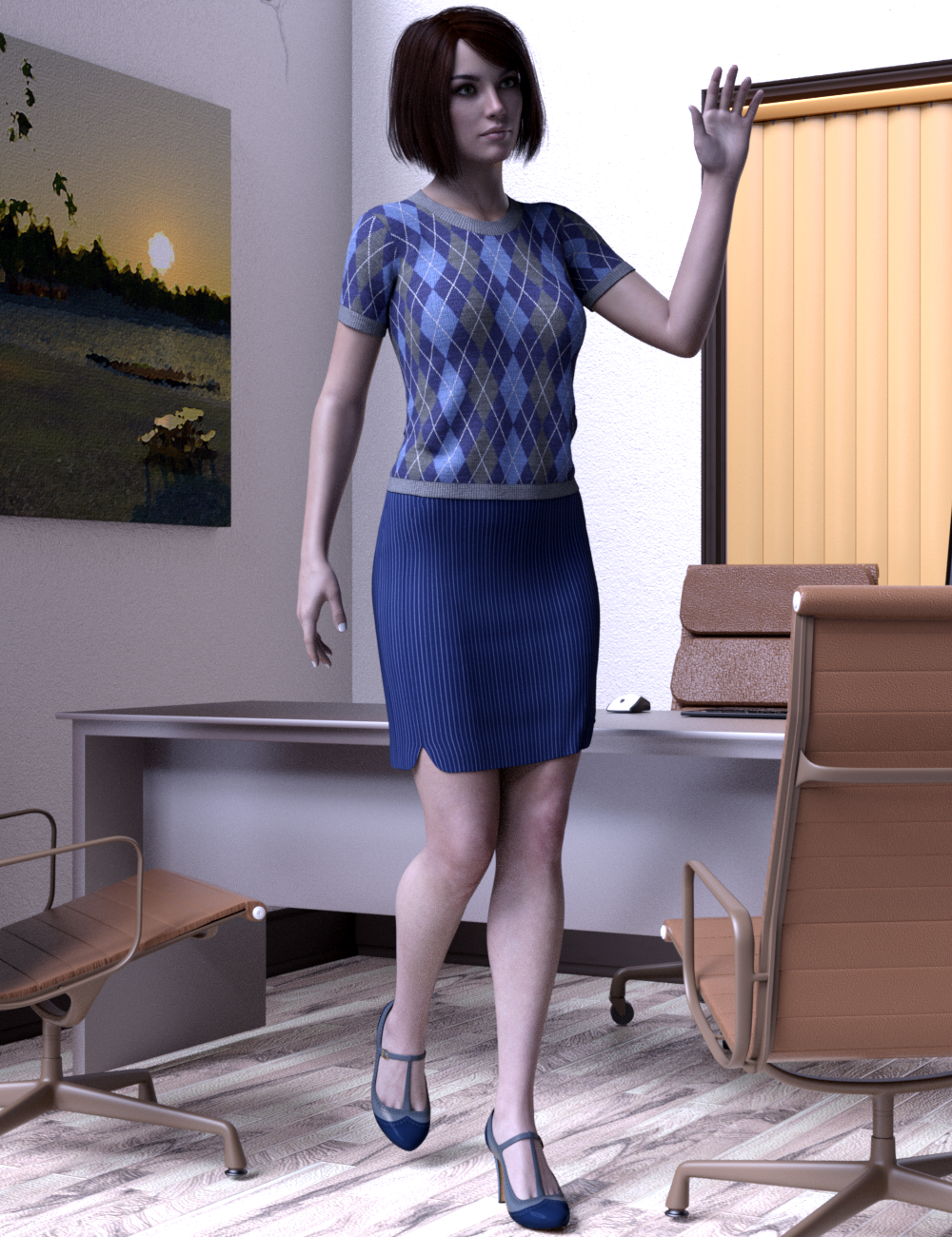 dForce 9 to 5 outfit for G8F by N/A