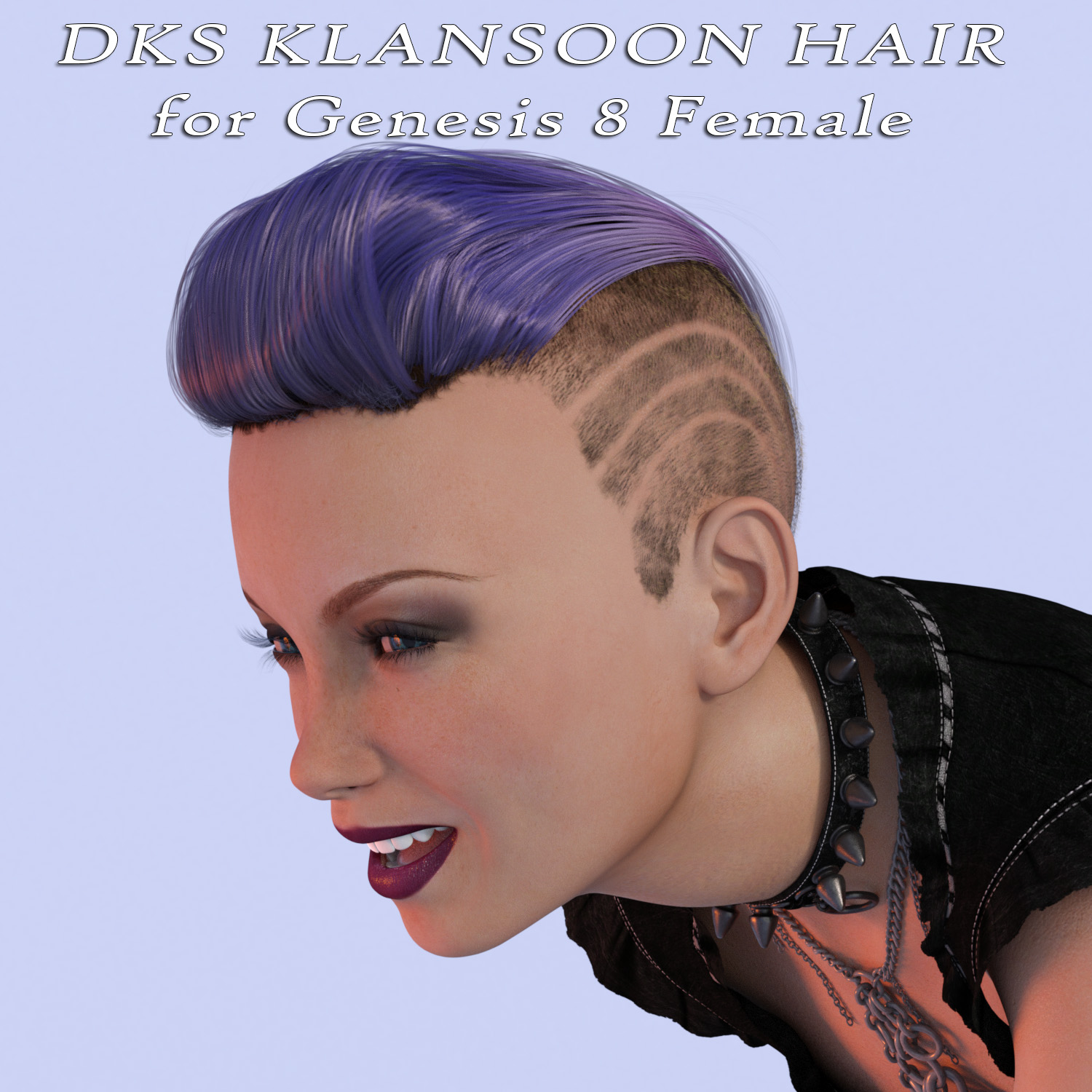 DKS Klansoon Hair for Genesis 8 Female by N/A