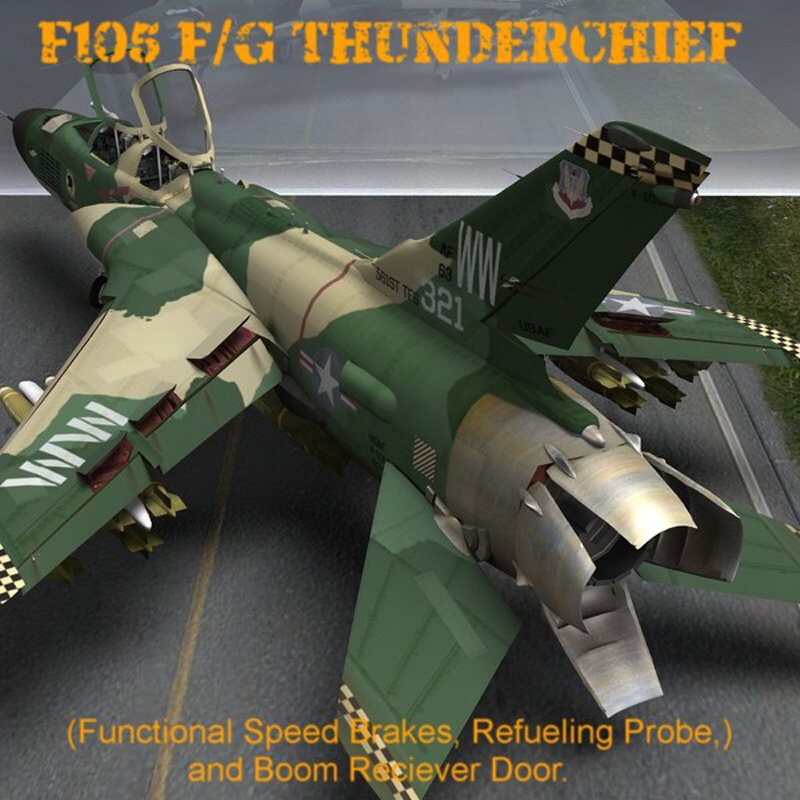 F105F/G Thunderchief - for Poser by N/A