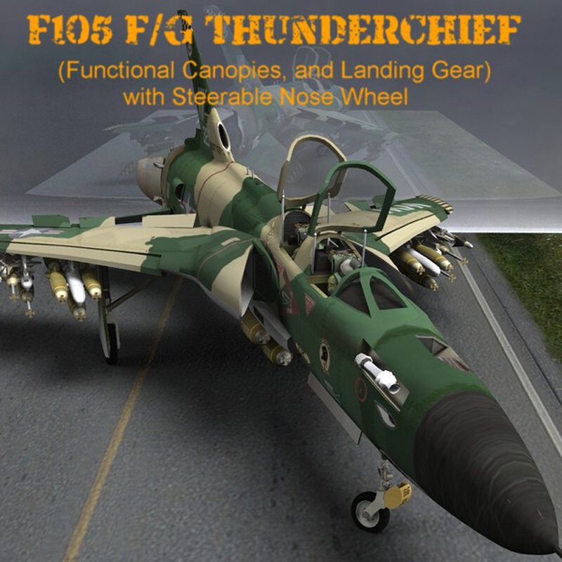 F105F/G Thunderchief - for Poser by N/A