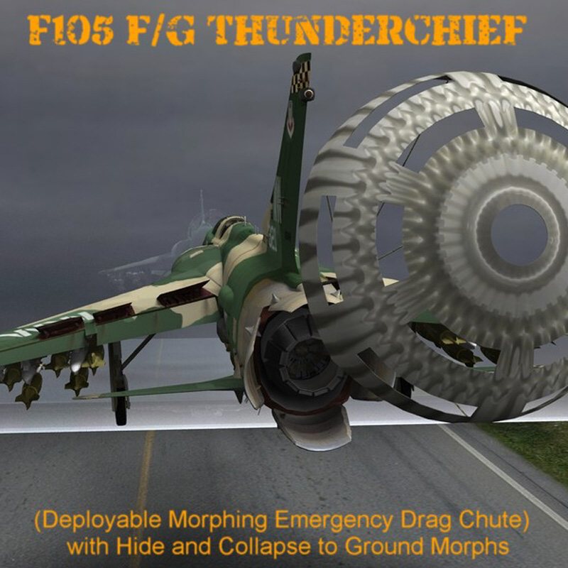 F105F/G Thunderchief - for Poser by N/A