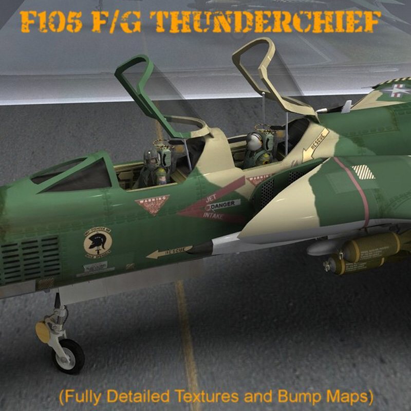 F105F/G Thunderchief - for Poser by N/A
