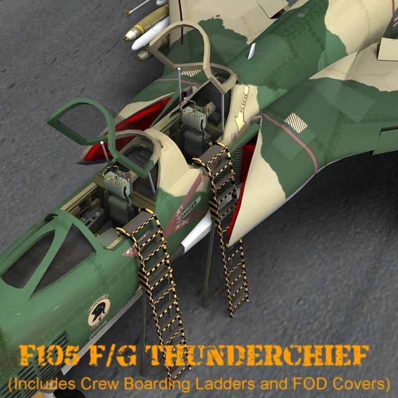 F105F/G Thunderchief - for Poser by N/A