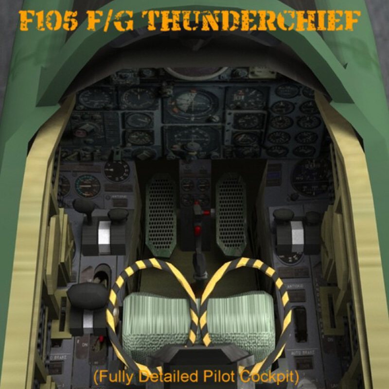 F105F/G Thunderchief - for Poser by N/A