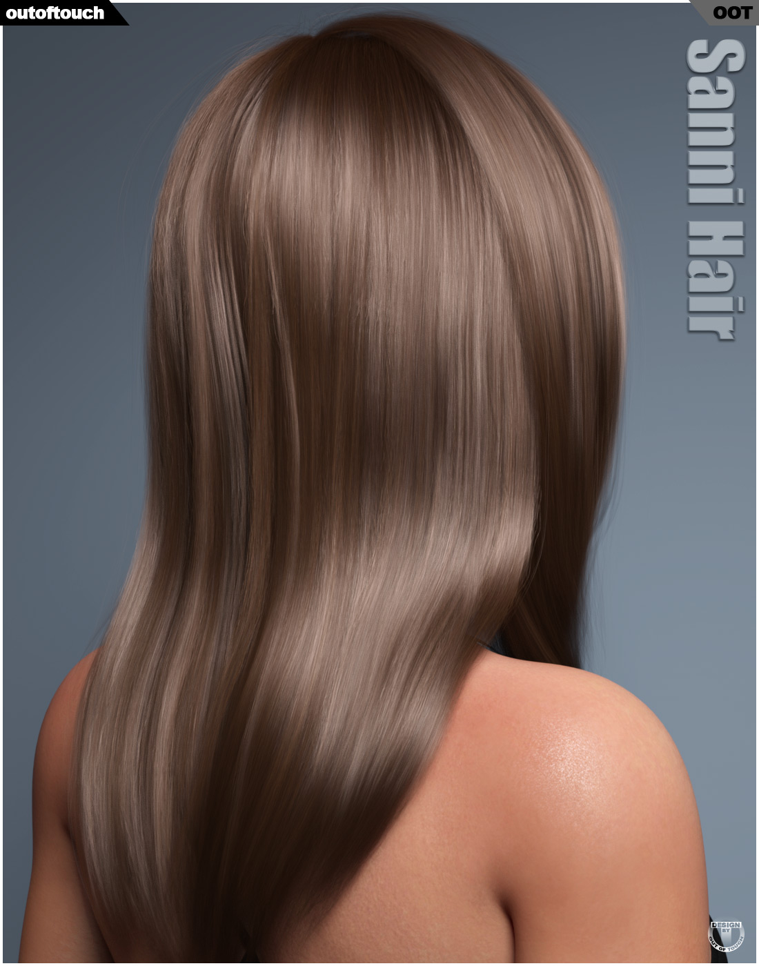Sanni Hair for Genesis 3 and 8 Females by N/A