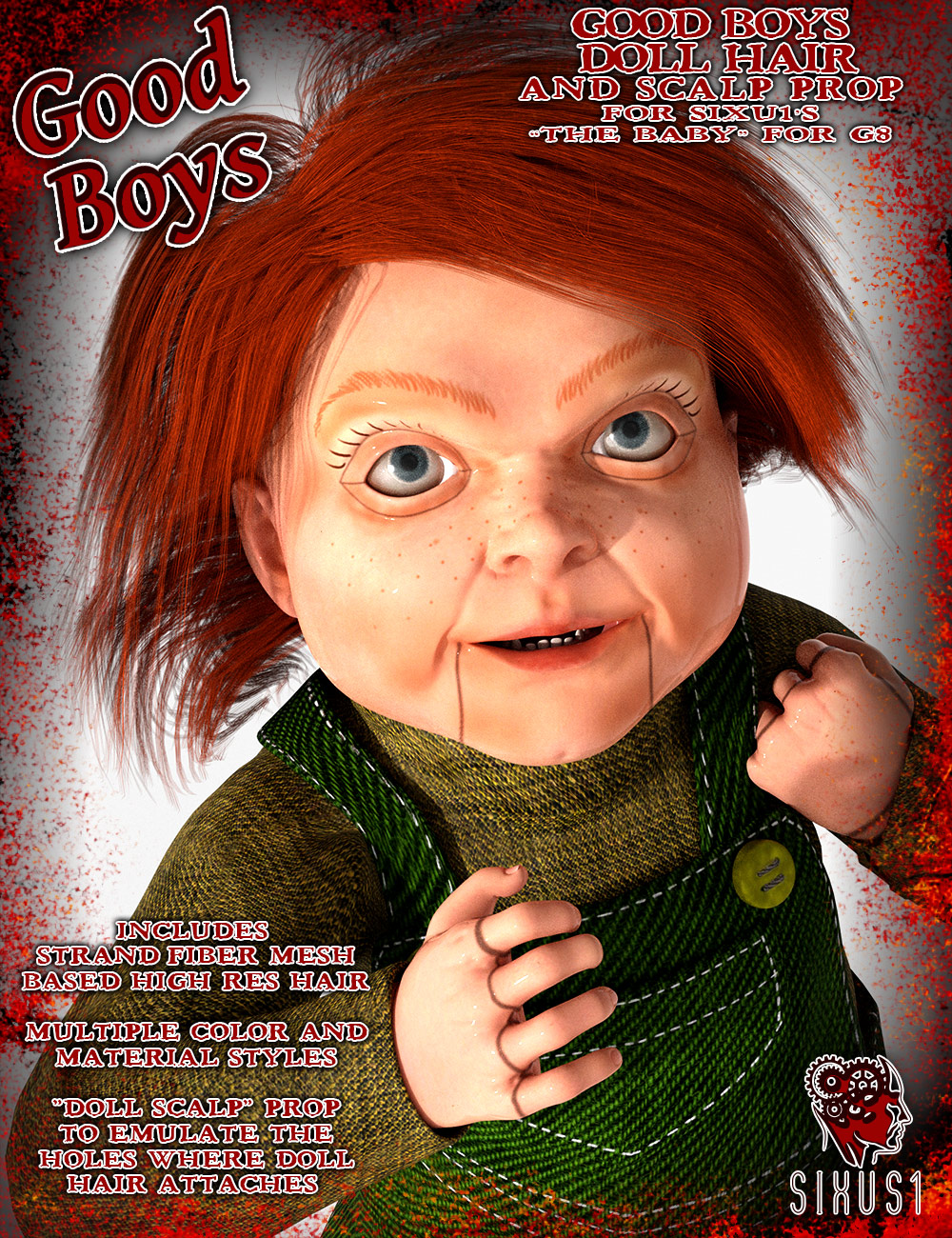 Good Boys Doll Hair for S1M Baby by N/A
